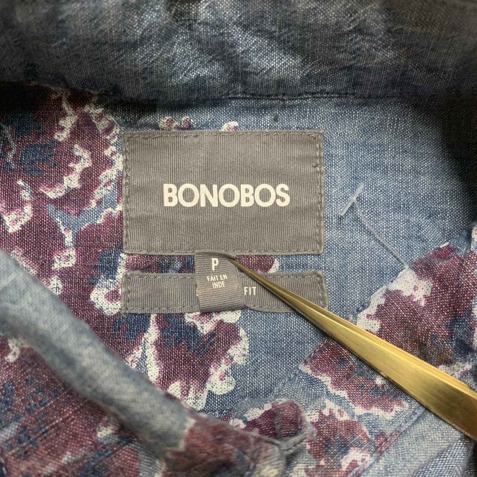 Camisa vaquera con estampado floral y botones para mujer, talla pequeña, de Bonobos