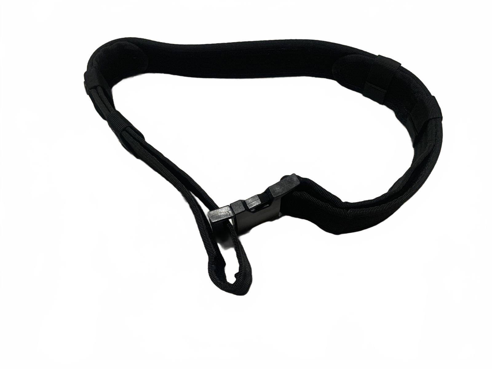 Hebilla de cinturón negra ajustable de nailon resistente con diseño multibroche