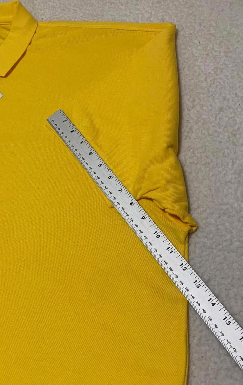 Polo amarillo Access para hombre, talla 6XL, nuevo, manga corta, tallas grandes y altas, uniforme informal