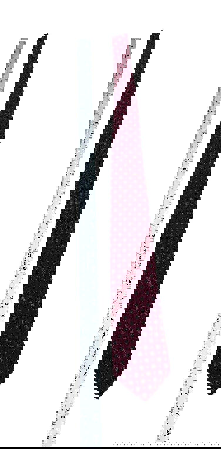 Corbata de seda para hombre Hardy Amies London burdeos, talla única