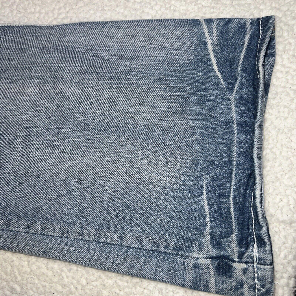 Bota vaquera negra premium azul para hombre talla 34/30