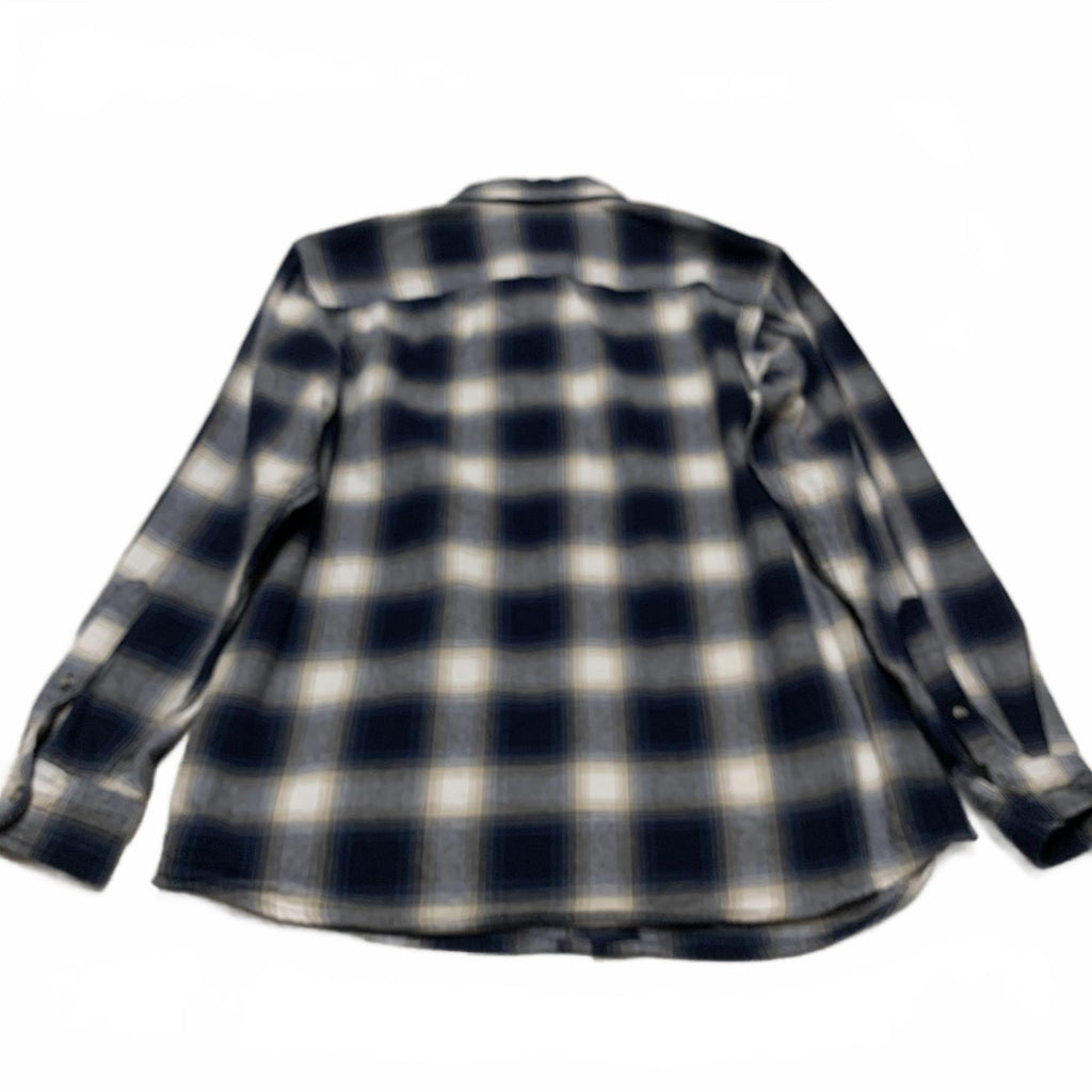 Camisa de franela a cuadros azules de algodón para hombre, talla grande, de Red Head Brand Co.