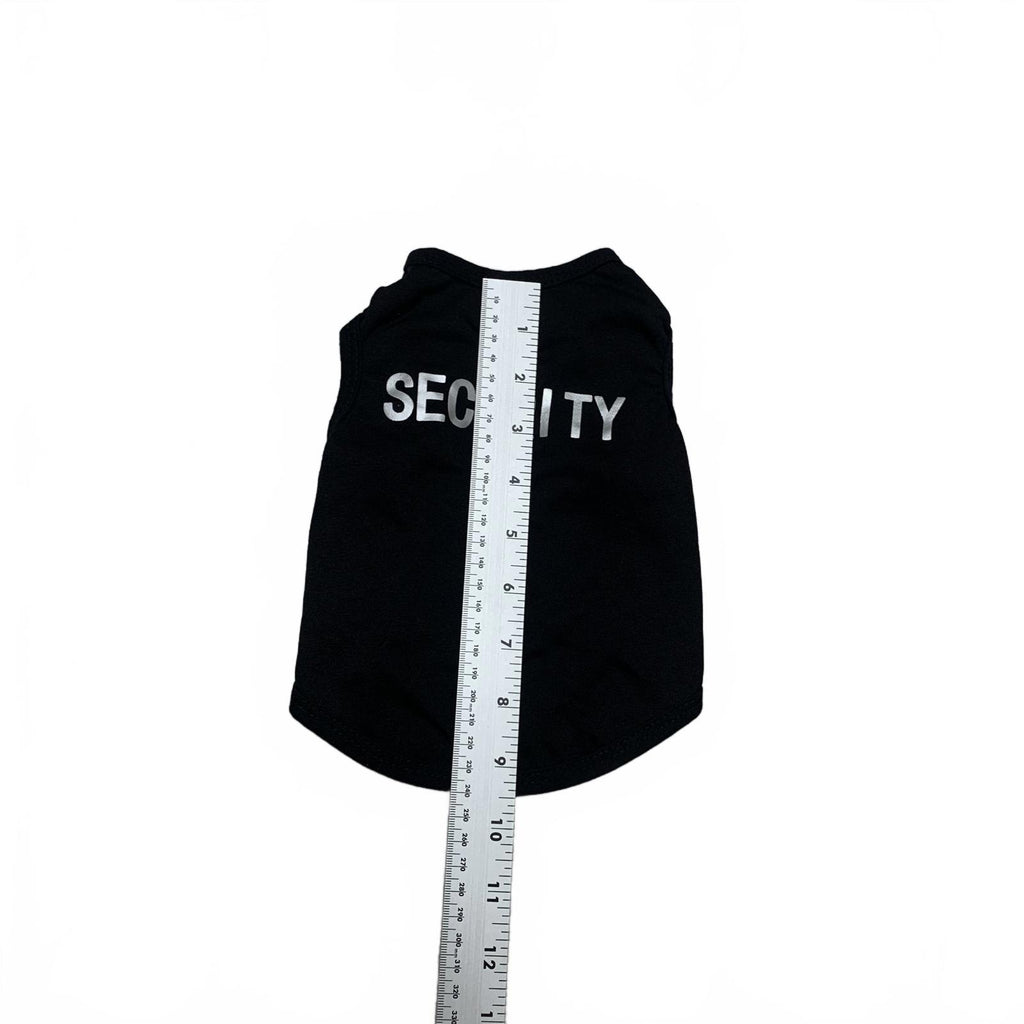 Paquete de dos camisetas para perros pequeñas, negras, de seguridad y camuflaje