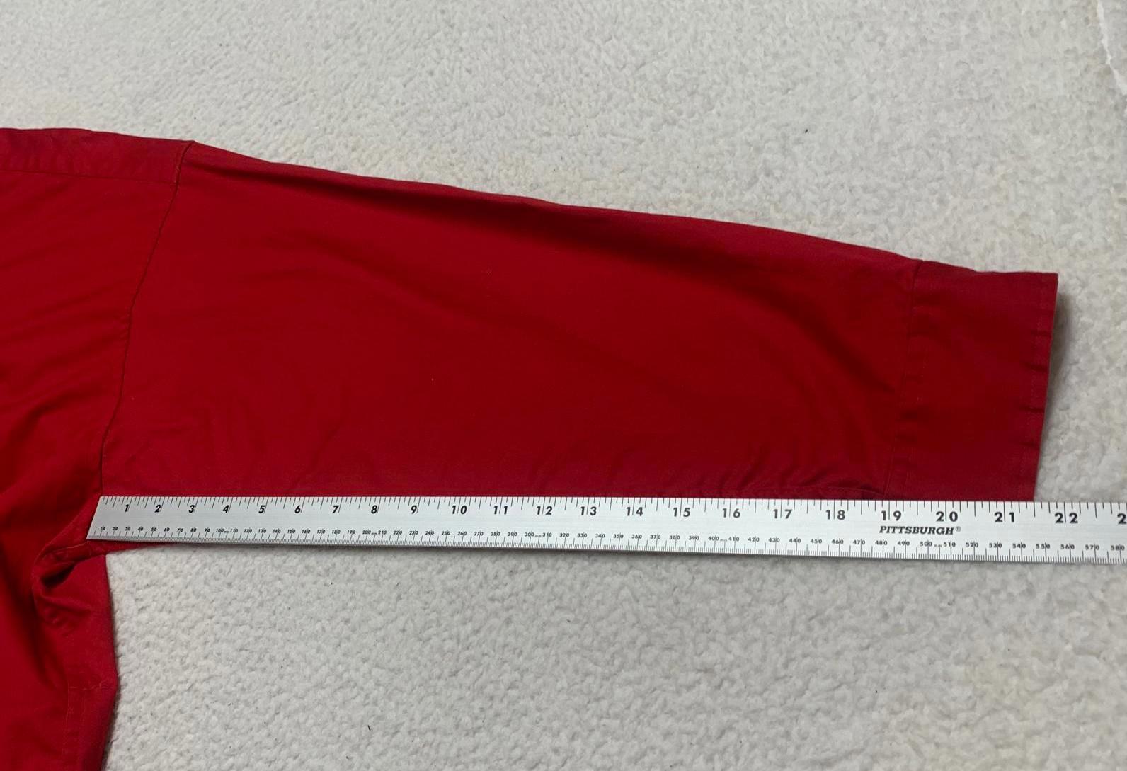 Camisa Munsingwear para hombre, con botones rojos, resistente a las arrugas, talla 3X