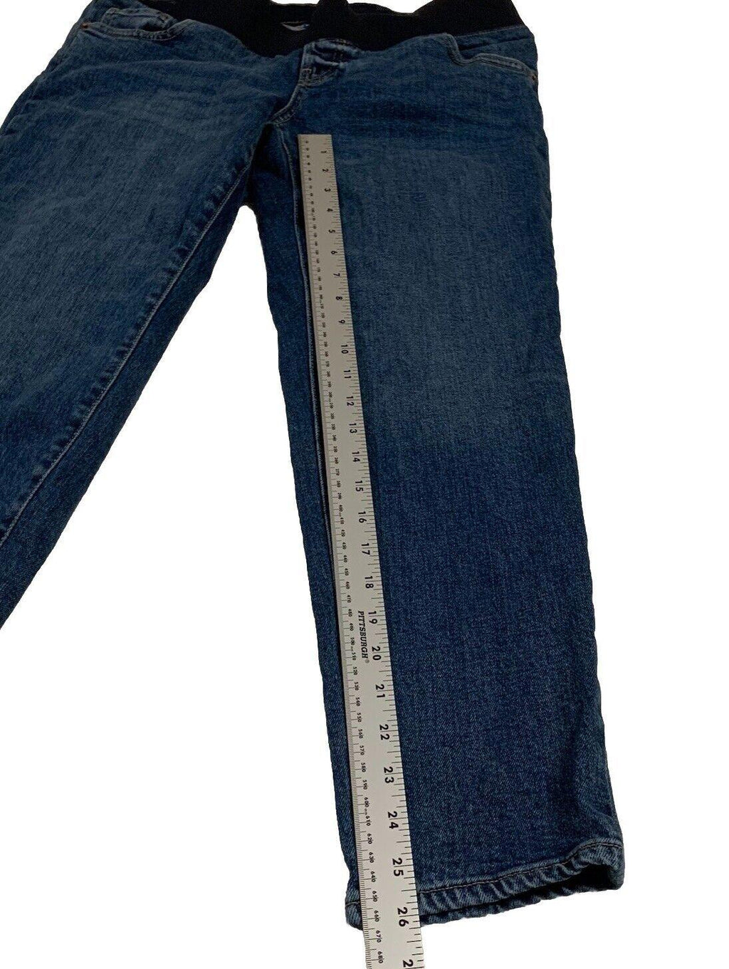 Vaqueros rectos azules de maternidad Old Navy OG talla 8 - Ajuste cómodo