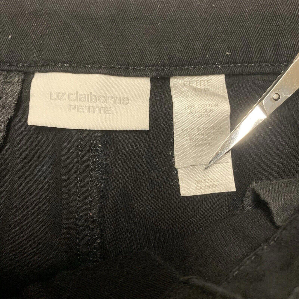 Jeans Liz Claiborne para mujer, talla 10 P Petite, Lizwear Cropped