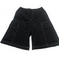 Pantalones cortos cargo negros Zara para hombre, talla pequeña, bolsillos laterales, talla W28