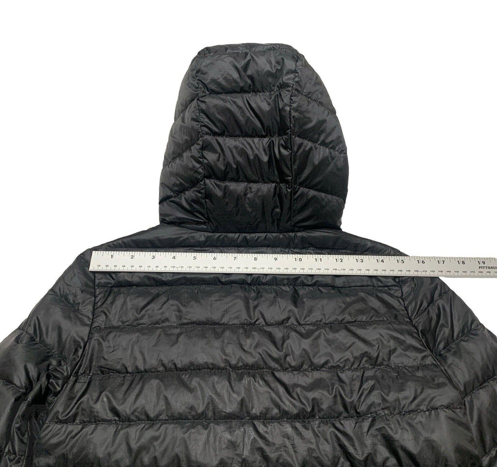 Chaqueta acolchada larga con capucha, ligera y plegable, negra, talla extragrande, para mujer de Zara Basic