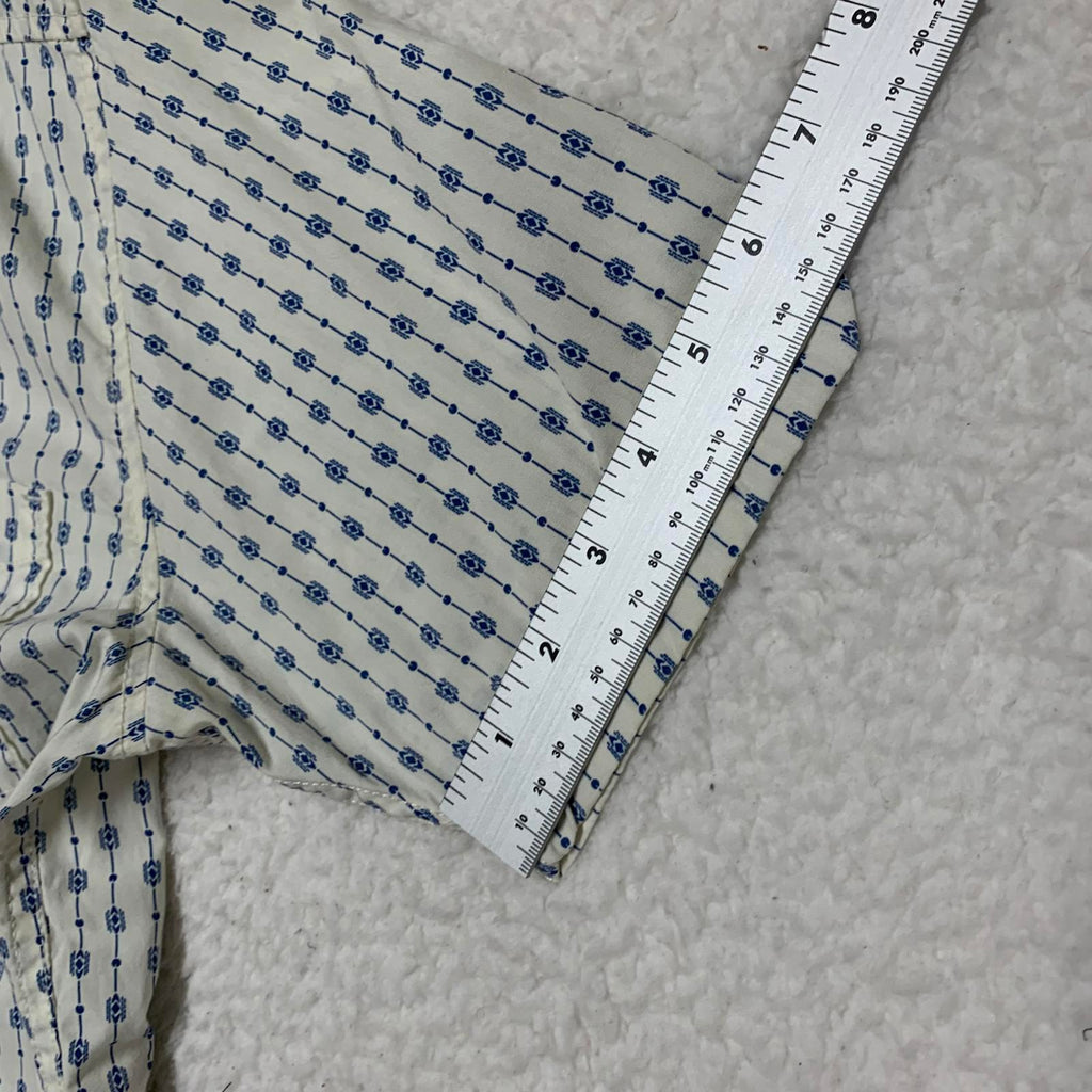 Camisa informal de manga corta Quiksilver para hombre, color blanco roto, talla pequeña