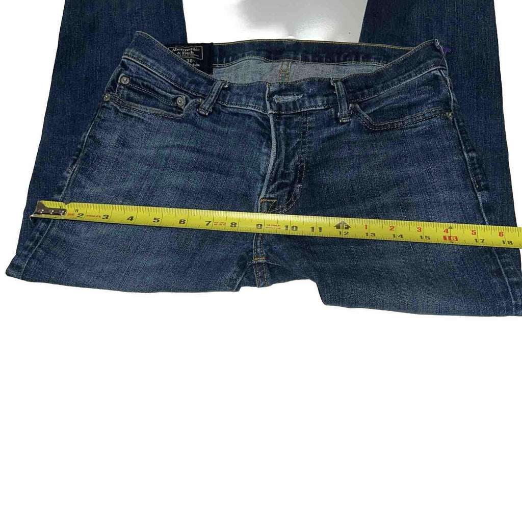 Vaqueros Abercrombie and Fitch W29 L30 Azul Super Slim Stretch