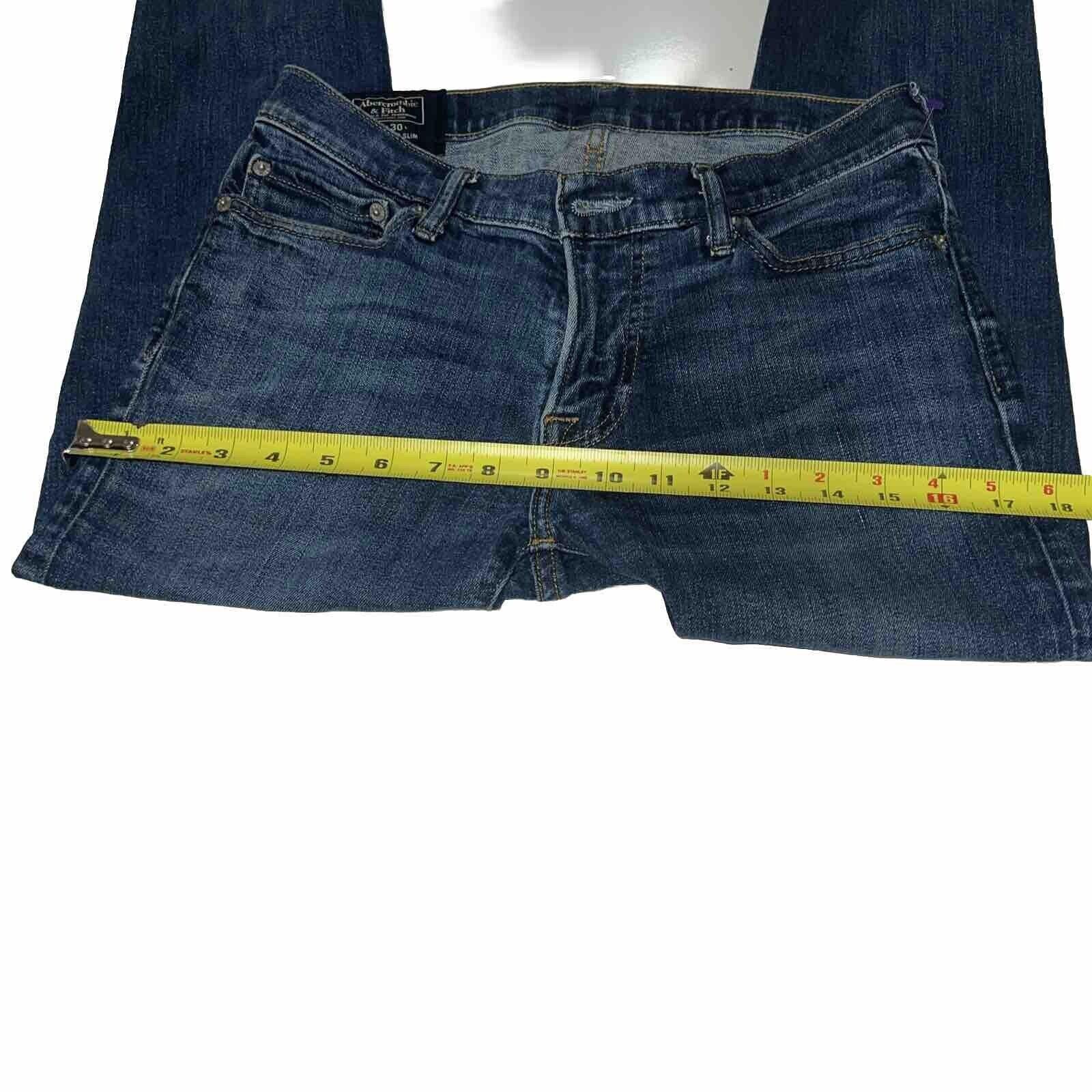 Vaqueros Abercrombie and Fitch W29 L30 Azul Super Slim Stretch