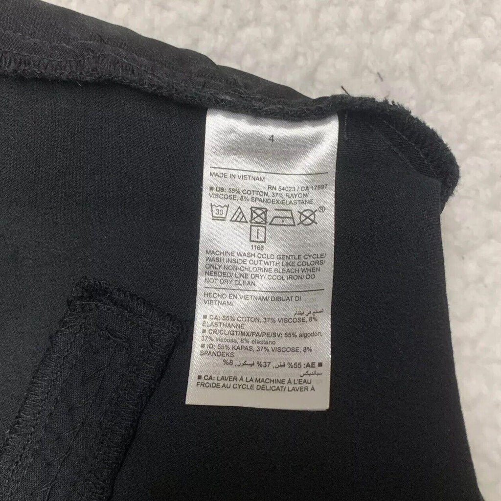 Pantalones pitillo de tiro alto negros de Old Navy para mujer, talla 4, con bolsillos