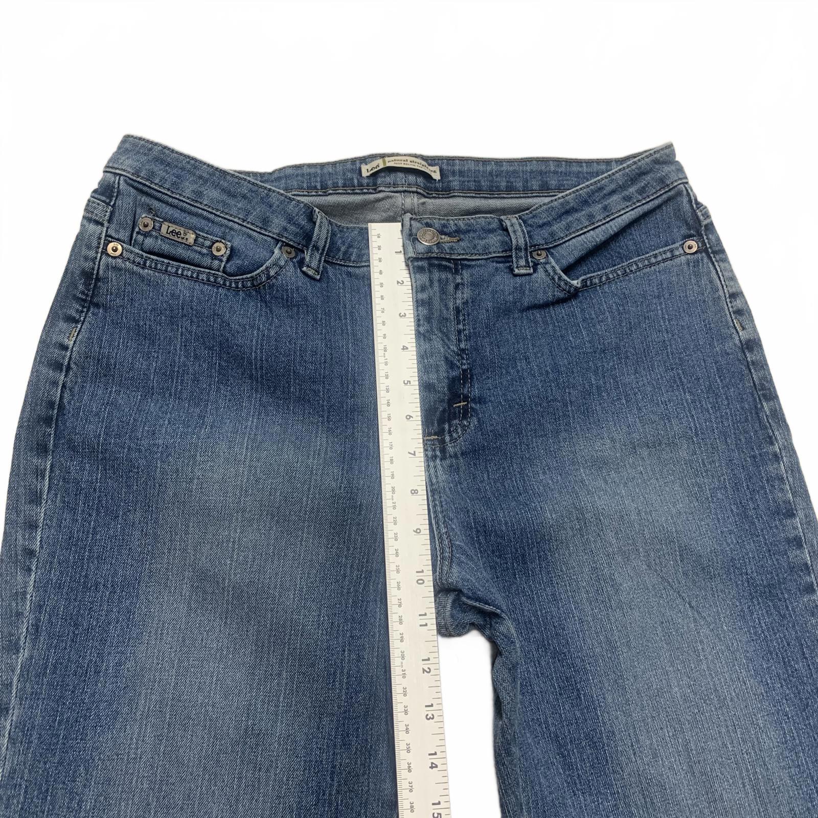 Vaqueros Lee para mujer, talla 14, lavado claro, azul, pierna recta, natural