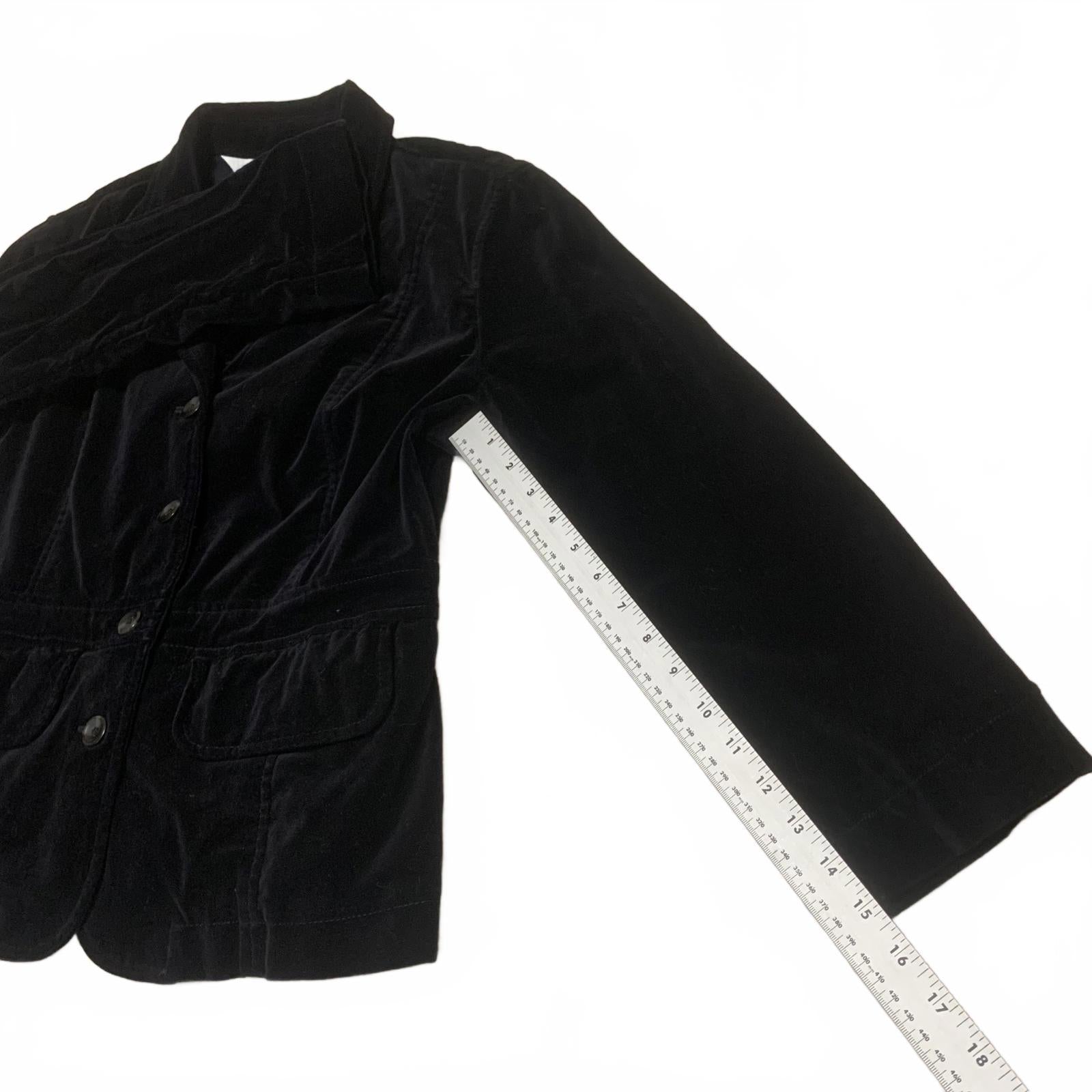Blazer clásico de terciopelo negro Tommy Hilfiger para mujer, talla 12, chaqueta elegante