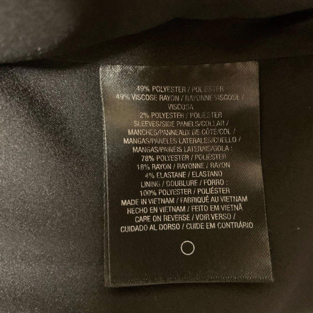 Blazer de punto Tahari de doble textura para mujer, talla 4, negro y gris