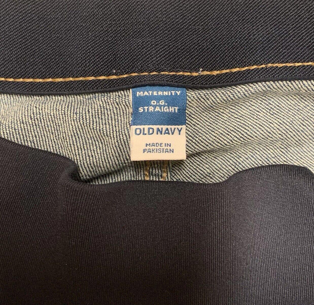 Vaqueros rectos azules de maternidad Old Navy OG talla 8 - Ajuste cómodo