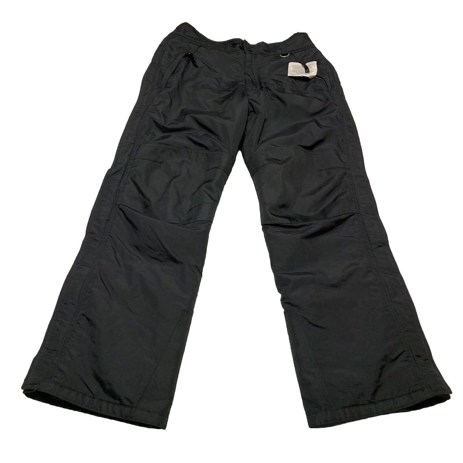 Pantalones de nieve para eslalon para hombre, talla M, nailon negro, bolsillos con cremallera en los tobillos, para esquí y snowboard Storm