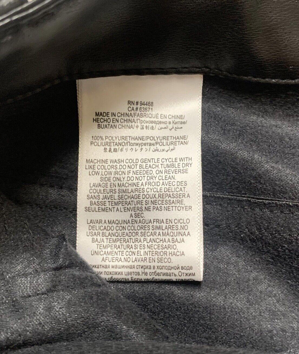 Pantalón de piel sintética negro BCB Generation para mujer, talla extra pequeña