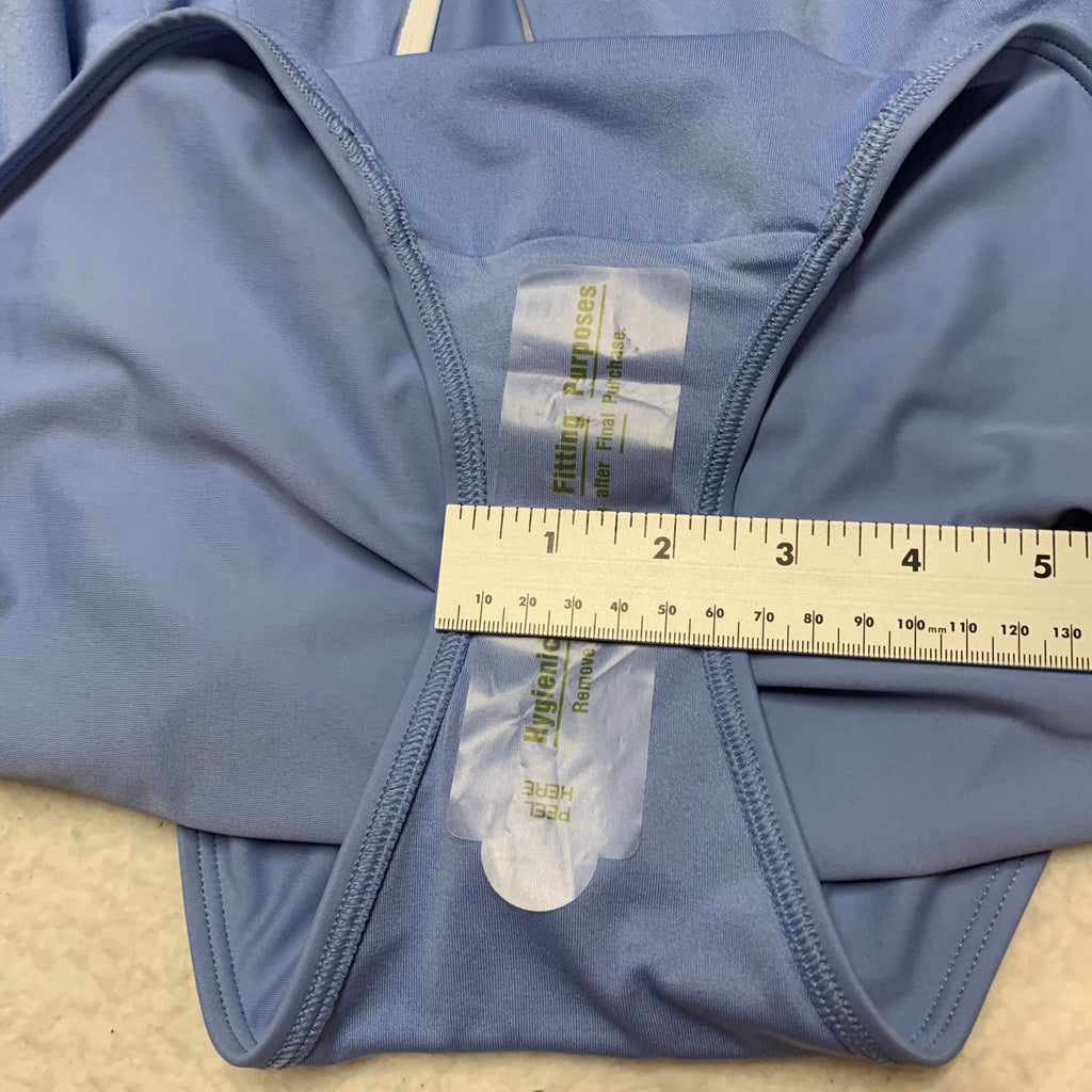 Traje de baño de una pieza azul XXL para mujer de Old Navy con cremallera frontal