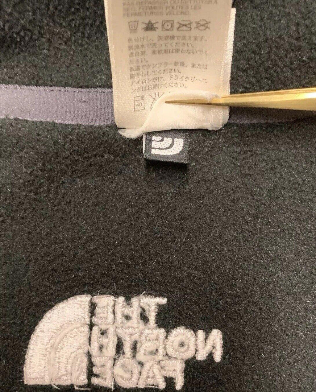 Chaqueta polar North Face para hombre, talla L, negra, con bolsillos con cremallera completa, para exteriores e invierno