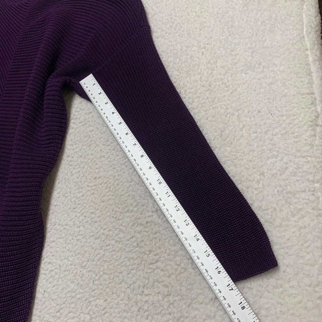 Suéter de punto morado Ralph Lauren para mujer, talla 1X