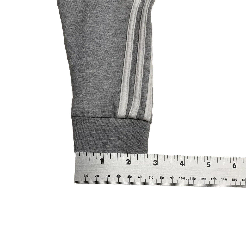 Sudadera con capucha y cremallera completa de Adidas para bebé, talla 3 meses, color gris jaspeado