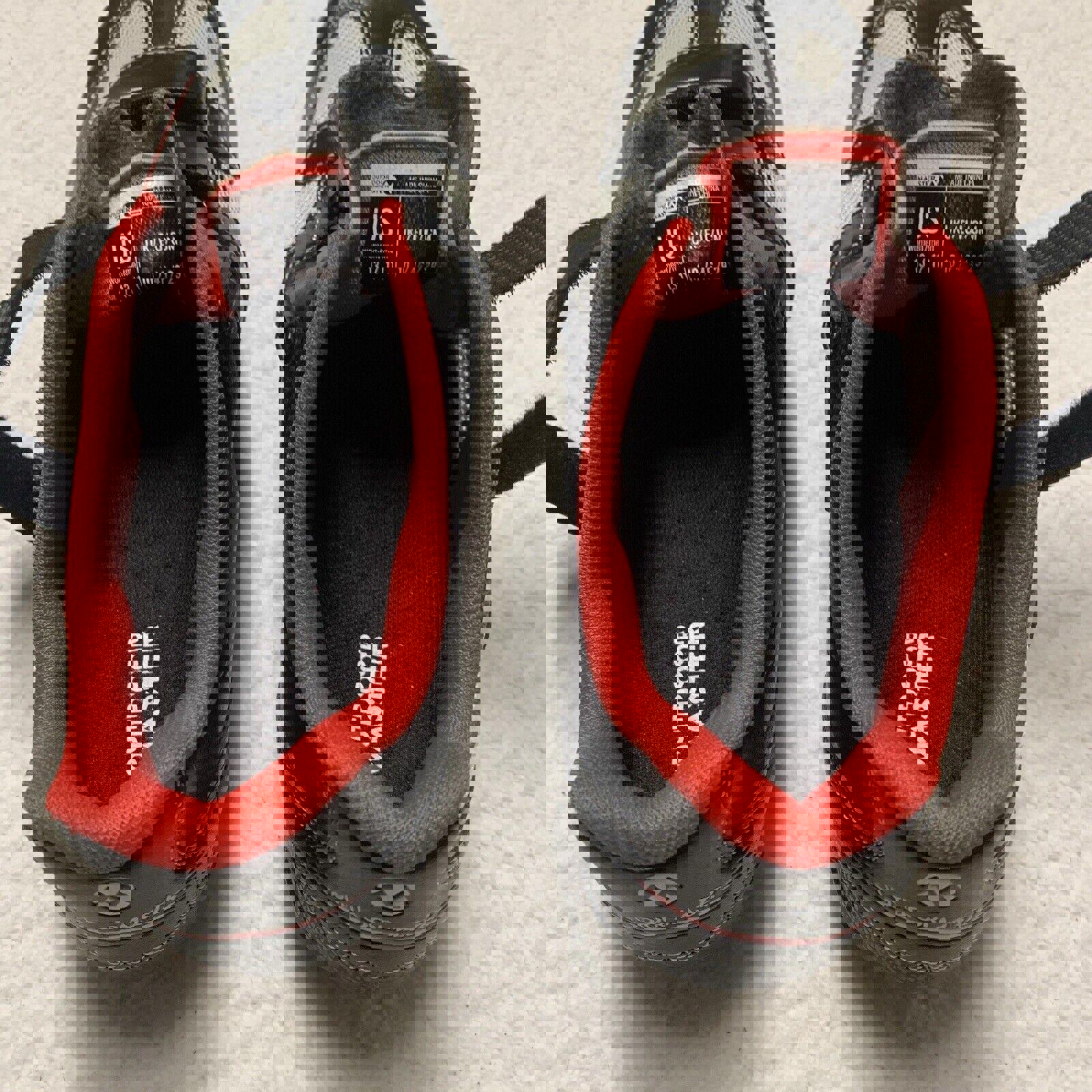 Zapatillas de ciclismo Outdoor Master unisex para mujer, talla 13, para hombre, talla 11, color negro, rojo y gris