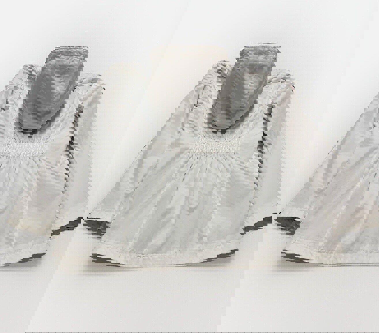 Chaqueta impermeable con capucha Tommy Hilfiger para mujer, color blanco, talla M