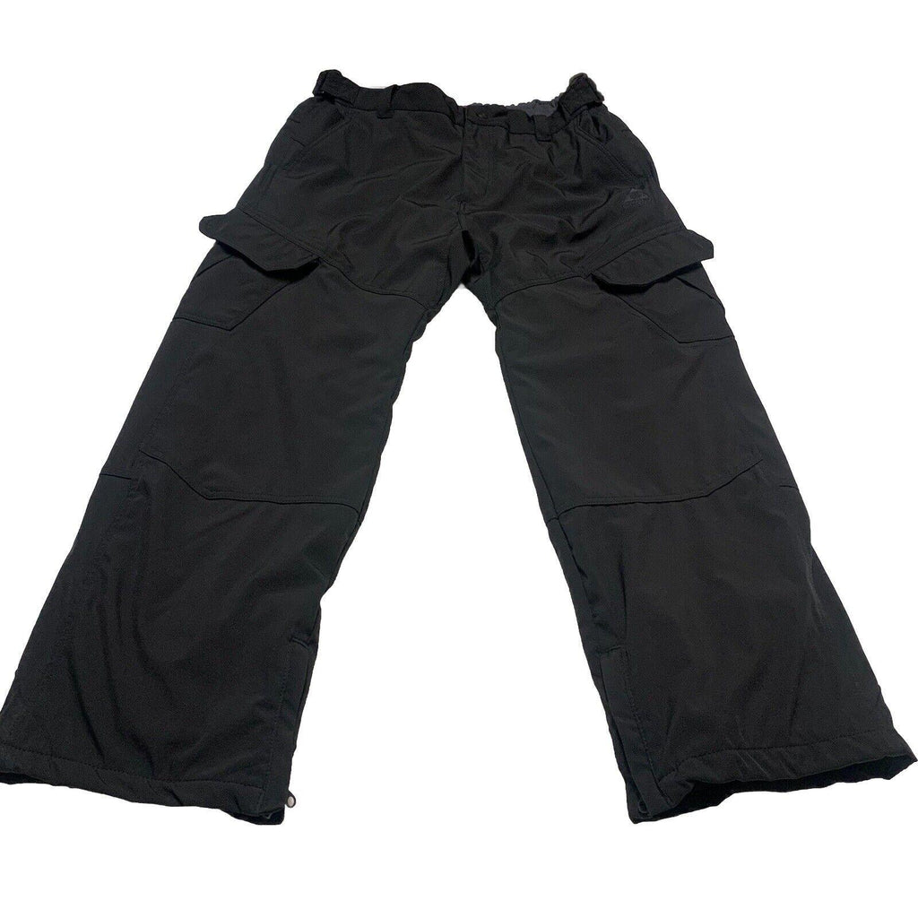 Pantalones de esquí Gerry Snow negros XL EG con forro polar y bolsillos elásticos, cintura ajustable