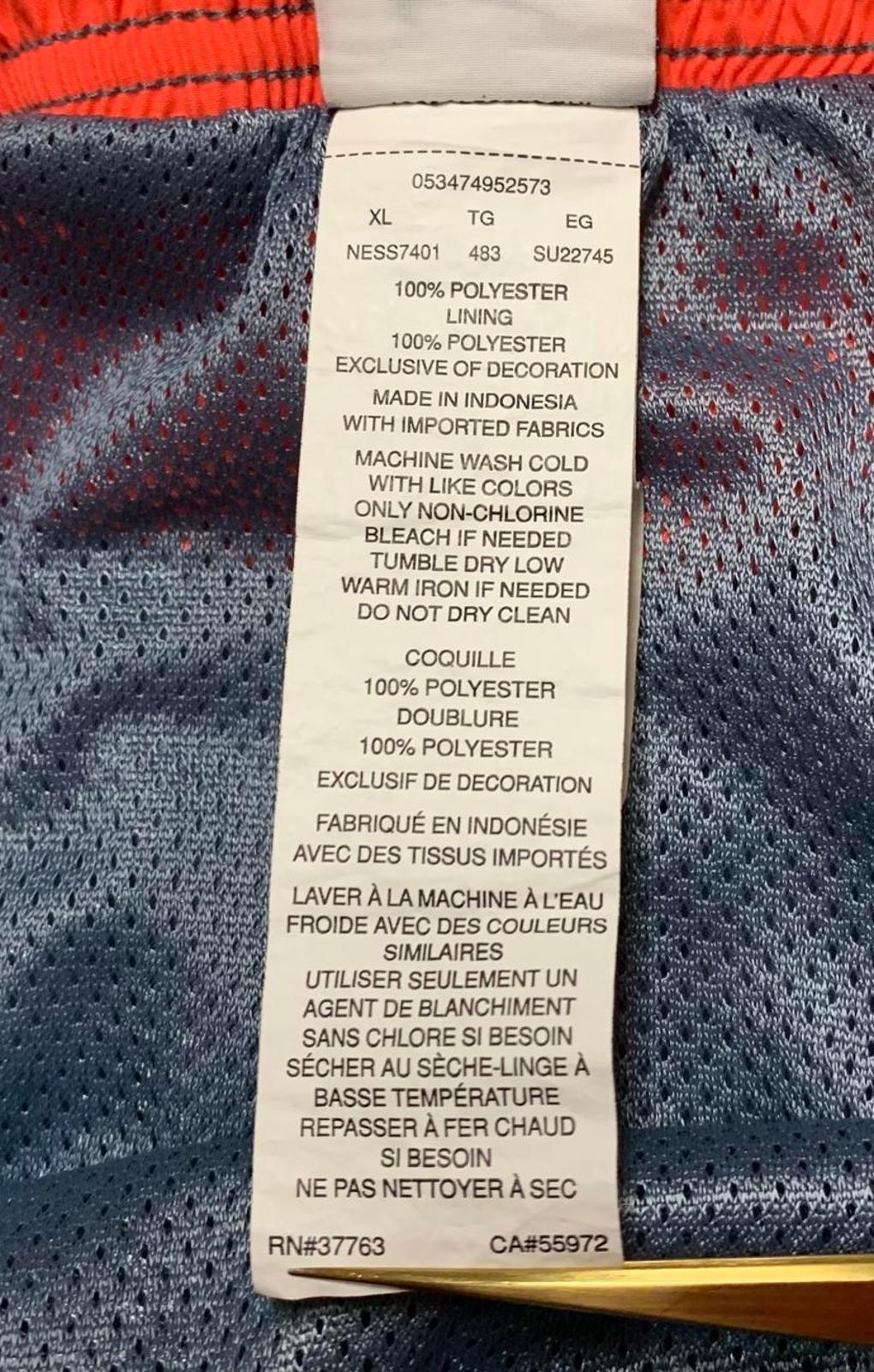 Shorts de baño Nike para hombre, talla XL, gris y naranja