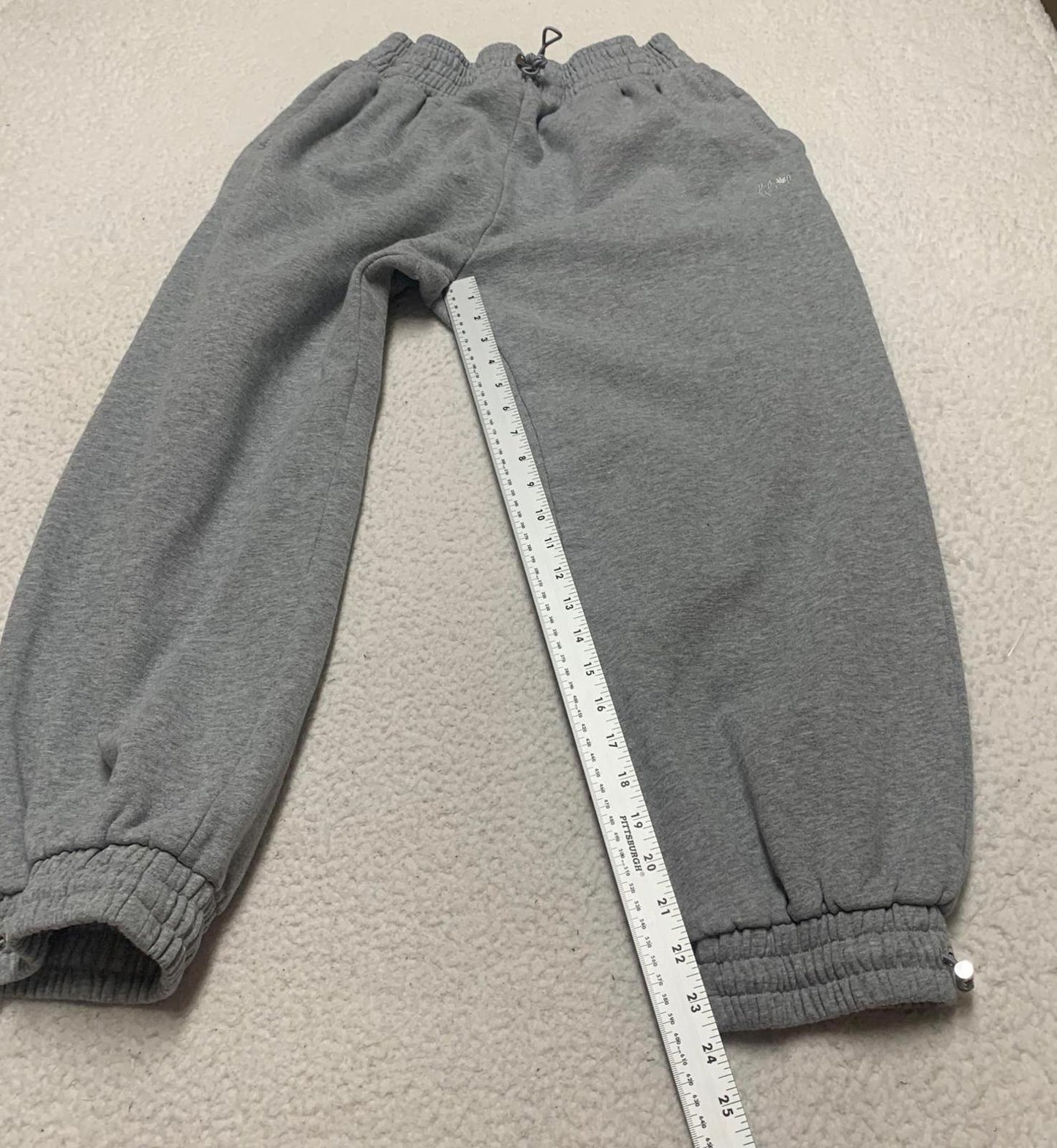 For Love & Lemons Womens Size Large Gray Cropped Jogger Pants