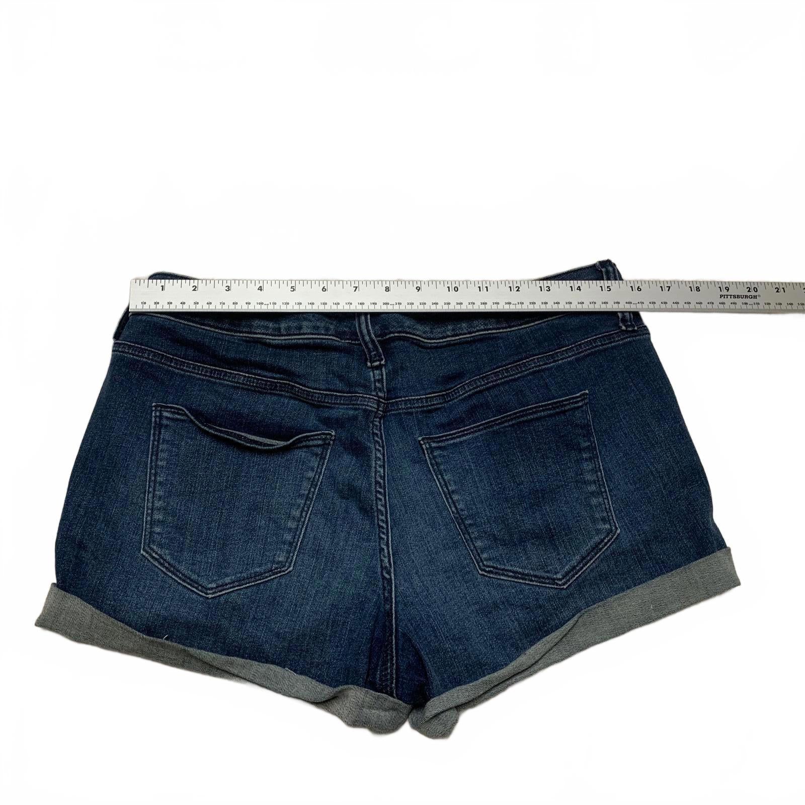 Pantalones cortos vaqueros de tiro medio azules de Universal Thread para mujer, talla 10