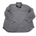 Camisa de trabajo Carhartt Chambray con botones, color azul lavado, talla grande para hombre