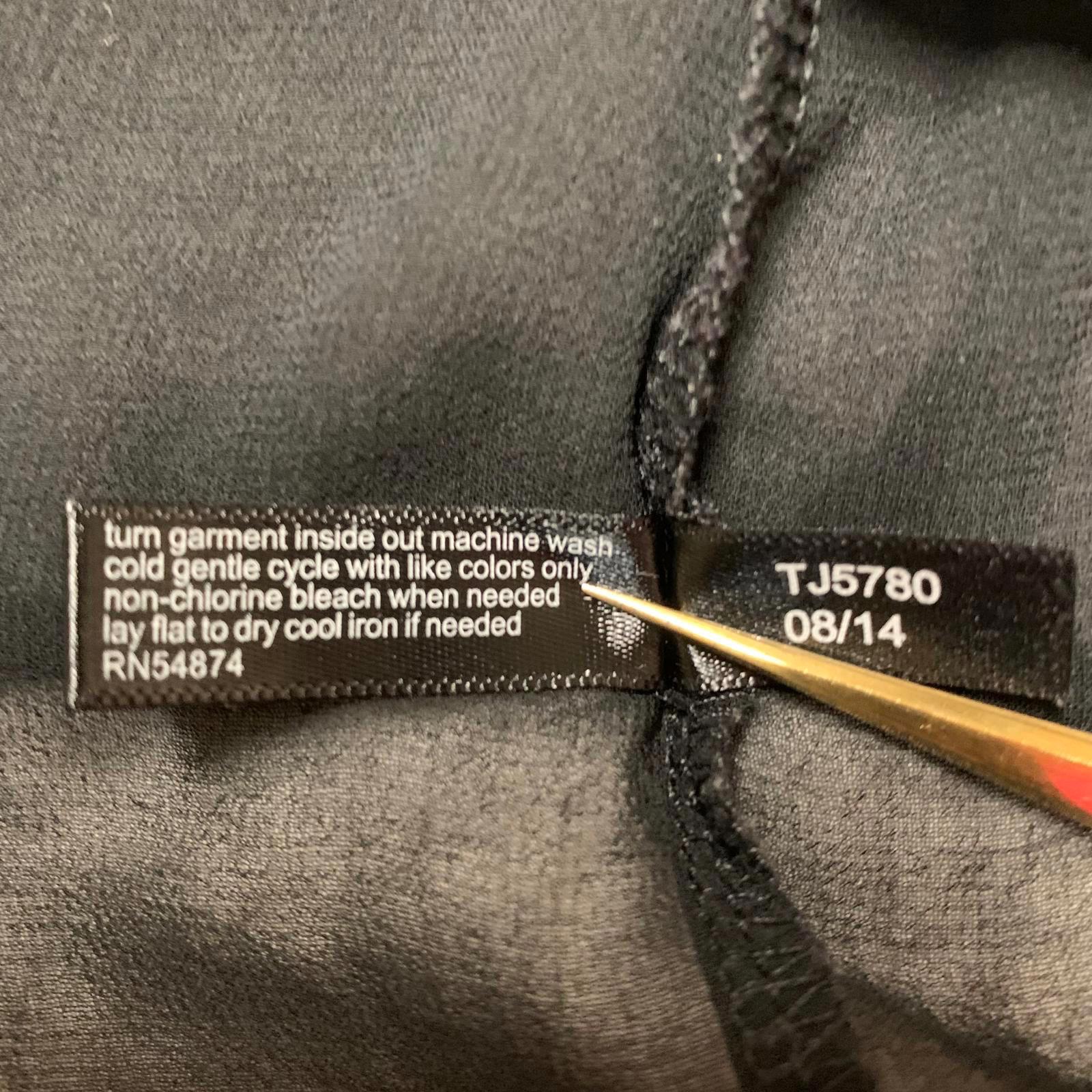 Blusa negra sin mangas con escote tachonado, talla XS para mujer, limitada