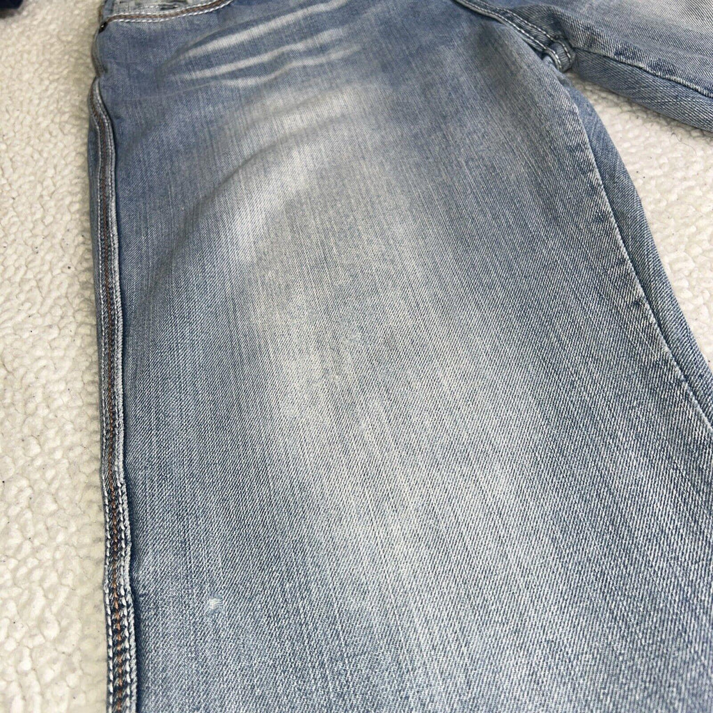 Bota vaquera negra premium azul para hombre talla 34/30