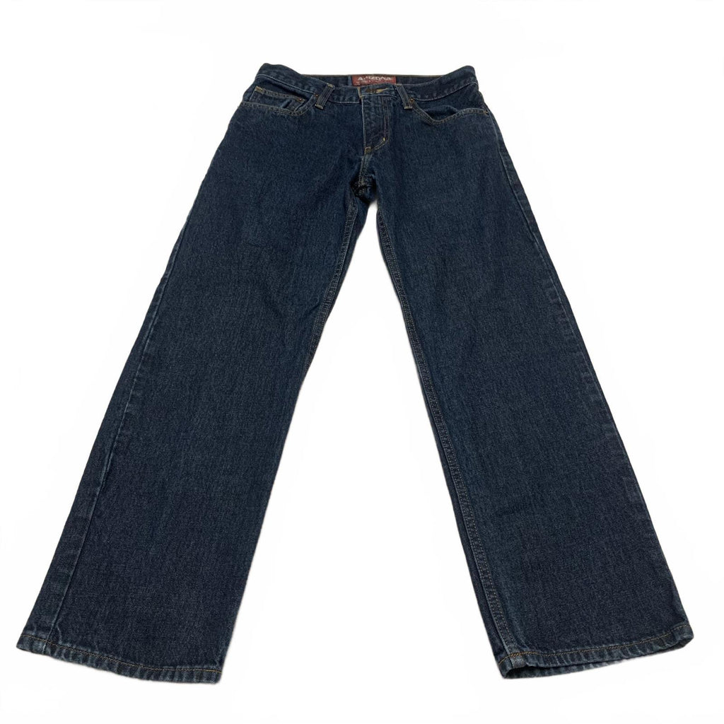 Vaqueros Arizona para mujer, talla 29, lavado azul oscuro, pierna ancha, 26,5 x 29 L