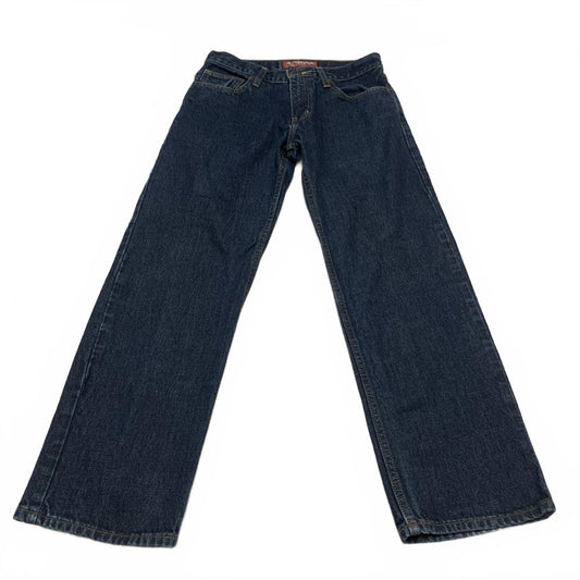 Arizona Womens Size 29 Blue Dark Wash Wide Leg Jeans 26.5 x 29L