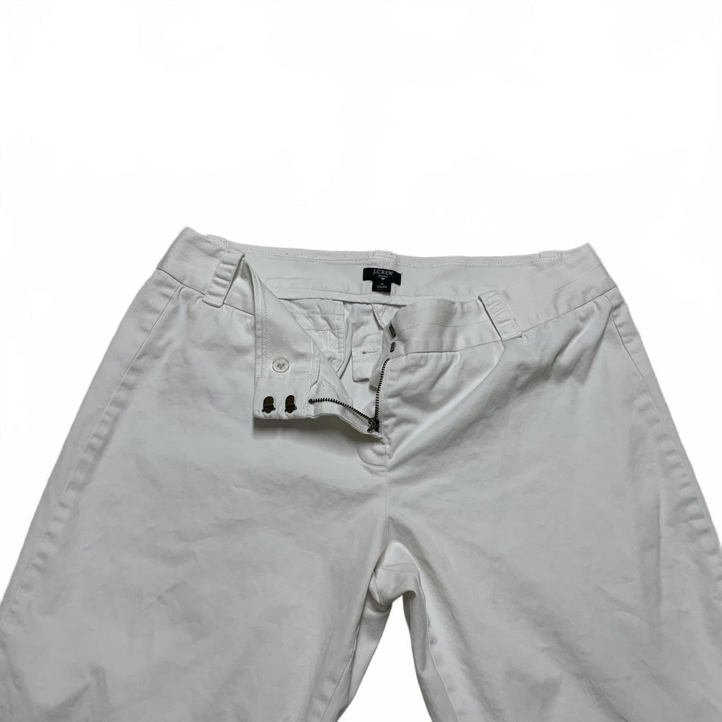 Pantalones cortos blancos de pierna ancha y corte urbano de J. Crew para mujer, talla 14