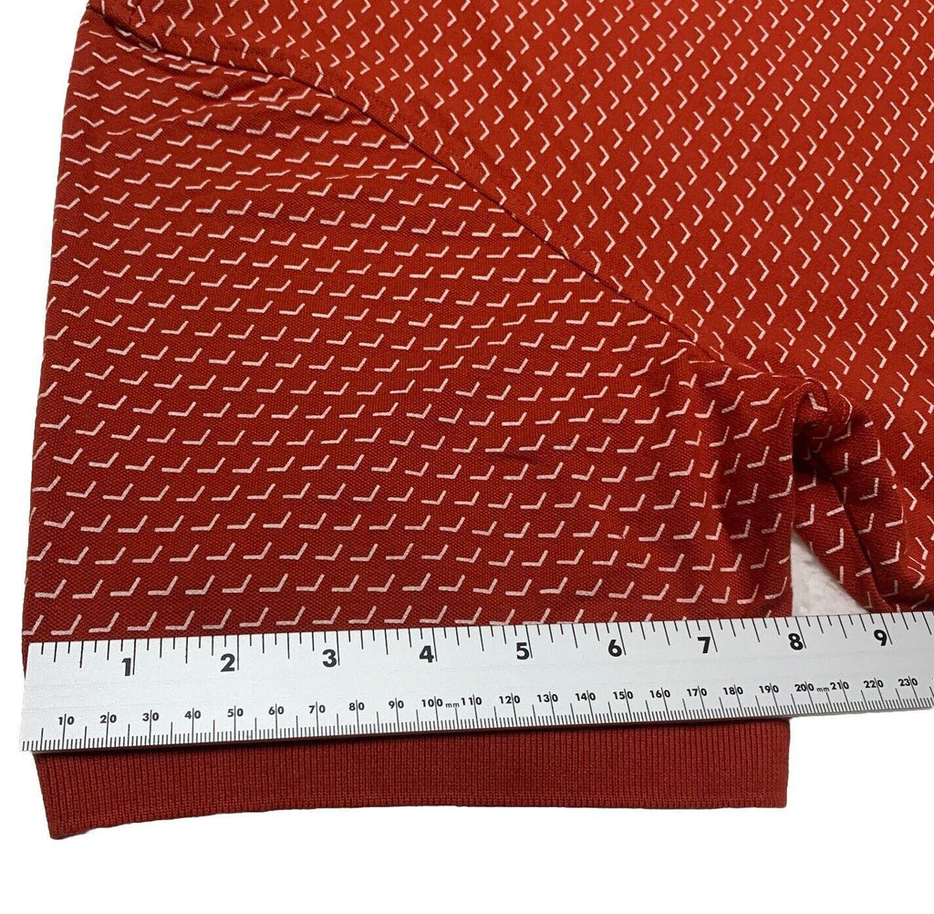 Polo Tommy Hilfiger XXL XXG TTG para hombre, rojo/naranja