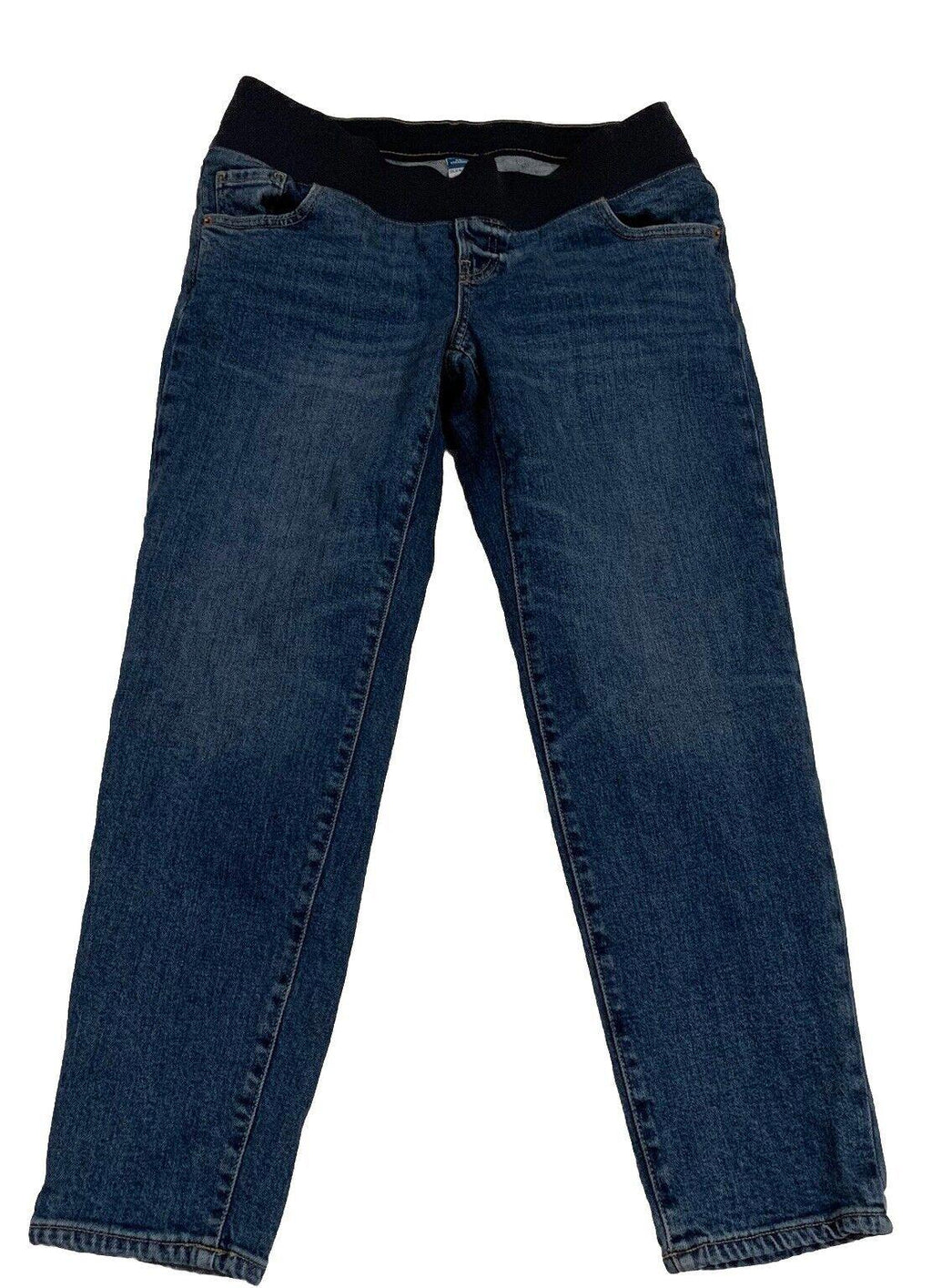Vaqueros rectos azules de maternidad Old Navy OG talla 8 - Ajuste cómodo
