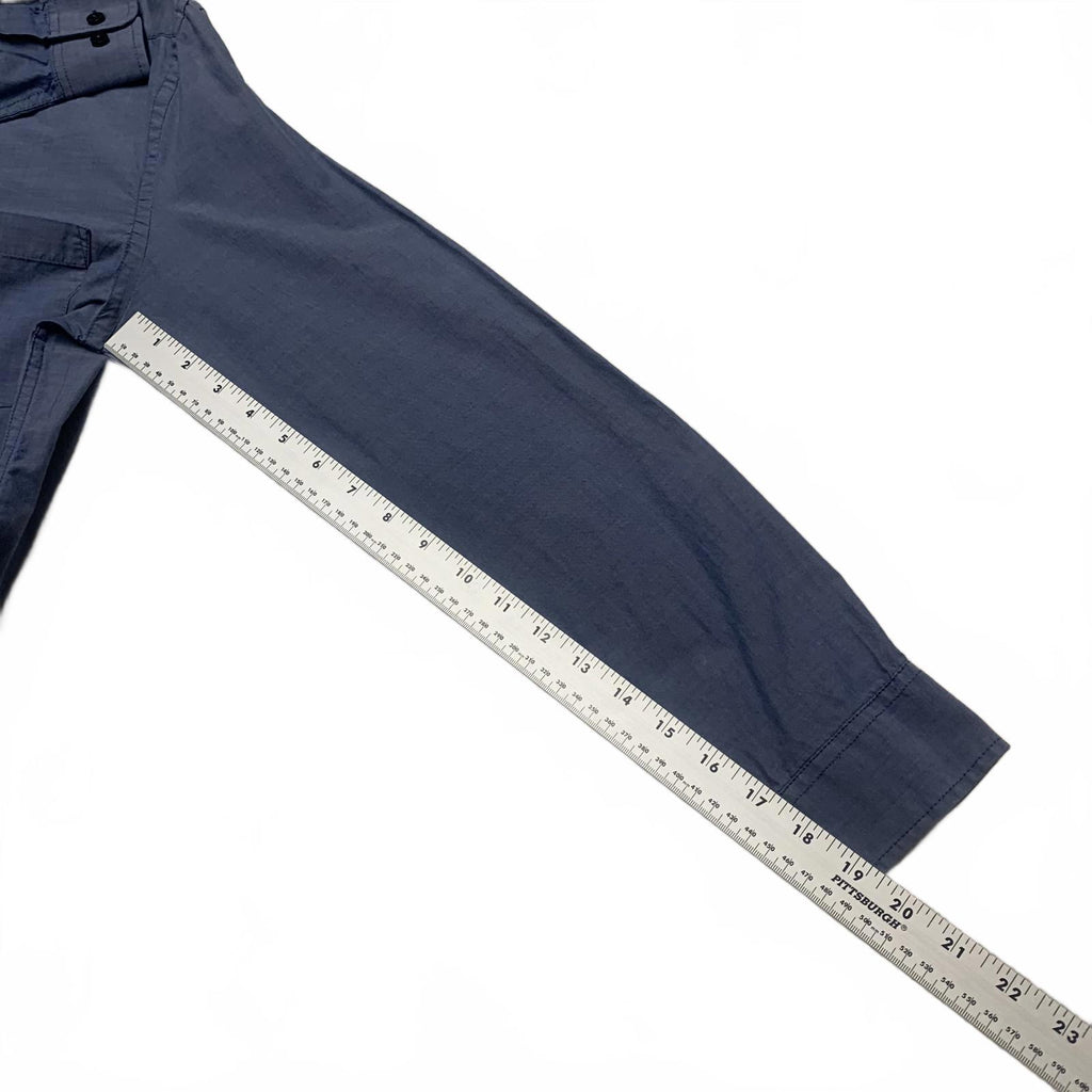 Camisa de mezclilla suave azul claro con botones Goodfellow &amp; Co para hombre, talla pequeña