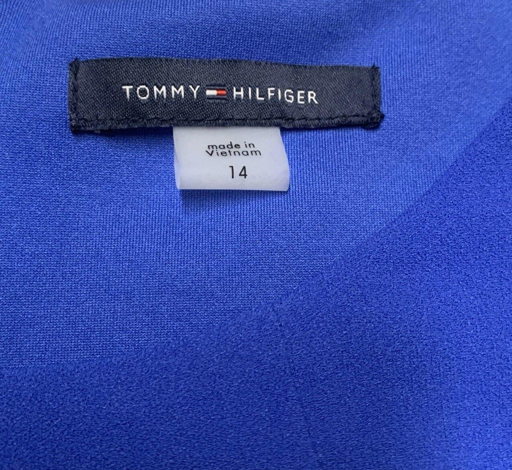 Vestido azul real de Tommy Hilfiger para mujer, talla 14