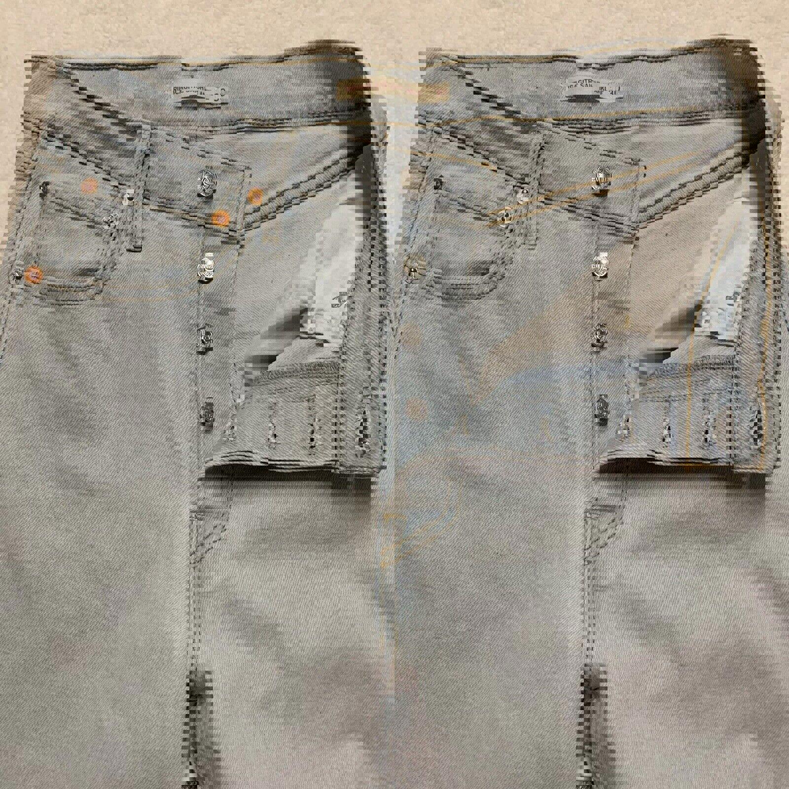 Vaqueros Levi's para mujer, corte cónico azul claro, 30 x 27, con caja torácica