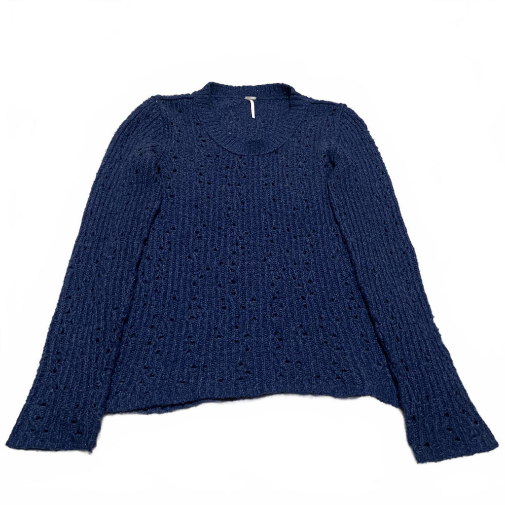 Suéter de punto de manga larga azul para mujer talla L de Free People