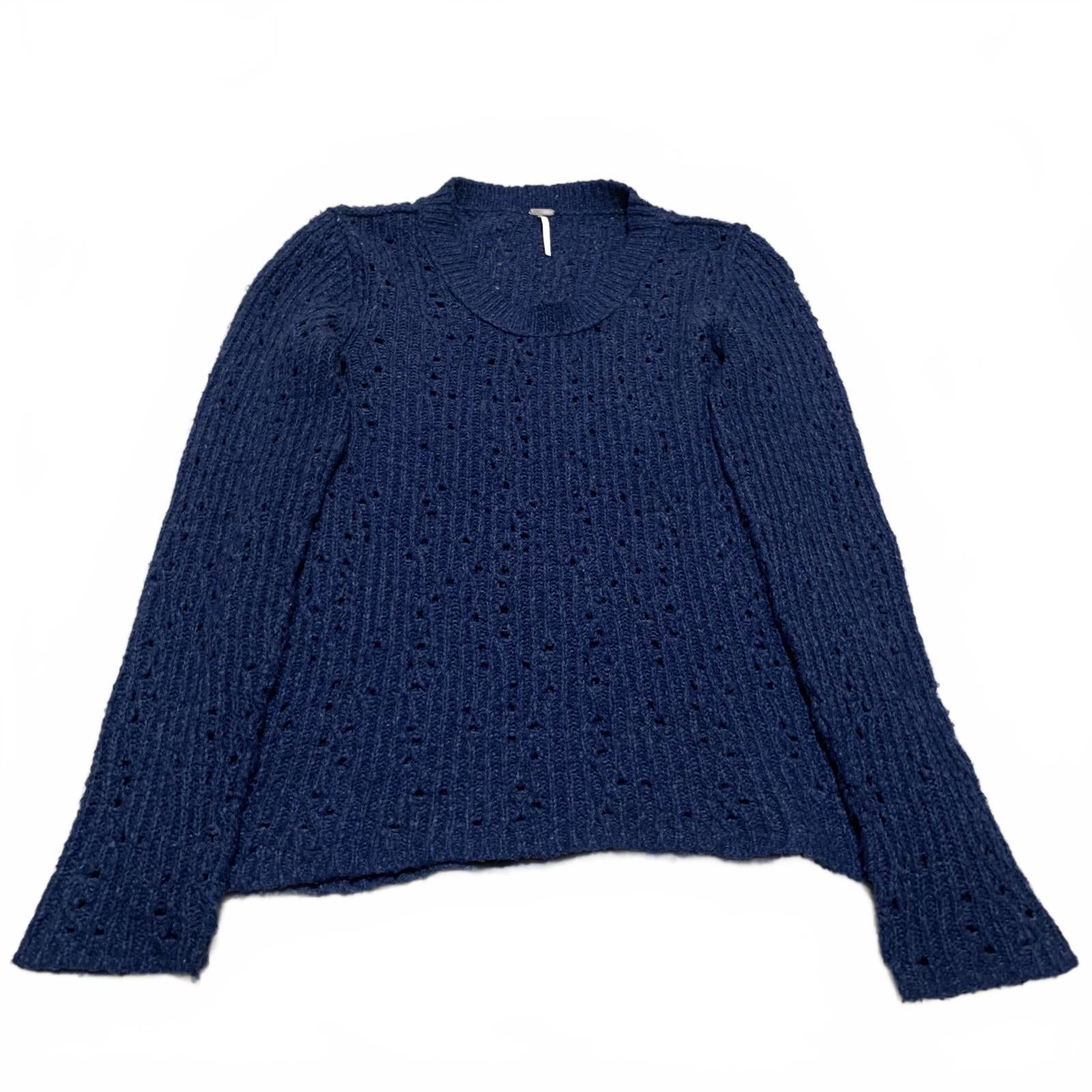 Suéter de punto de manga larga azul para mujer talla L de Free People