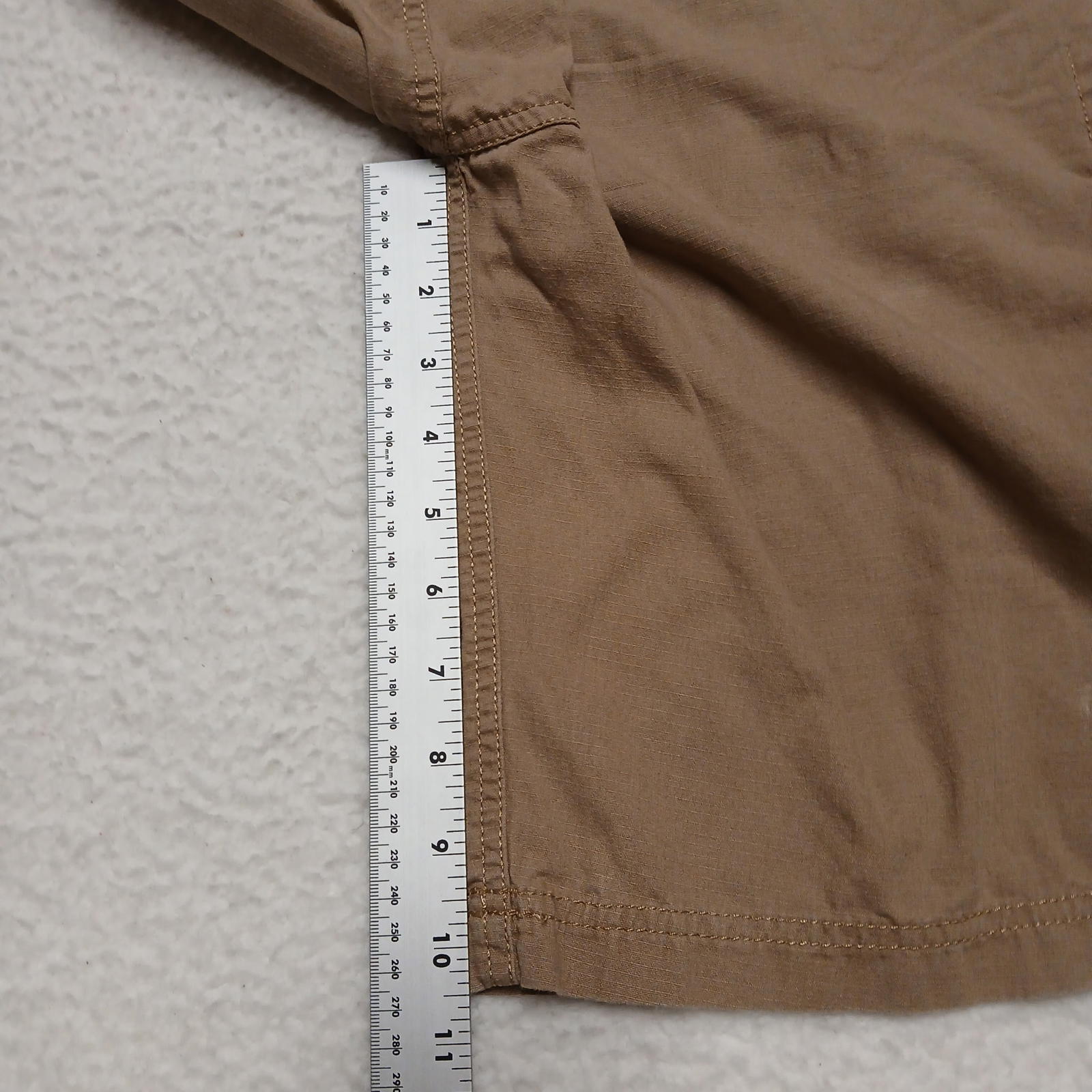 VTG Nautica Jeans Hombres Sz 33/33 Caqui Cargo Shorts India W36