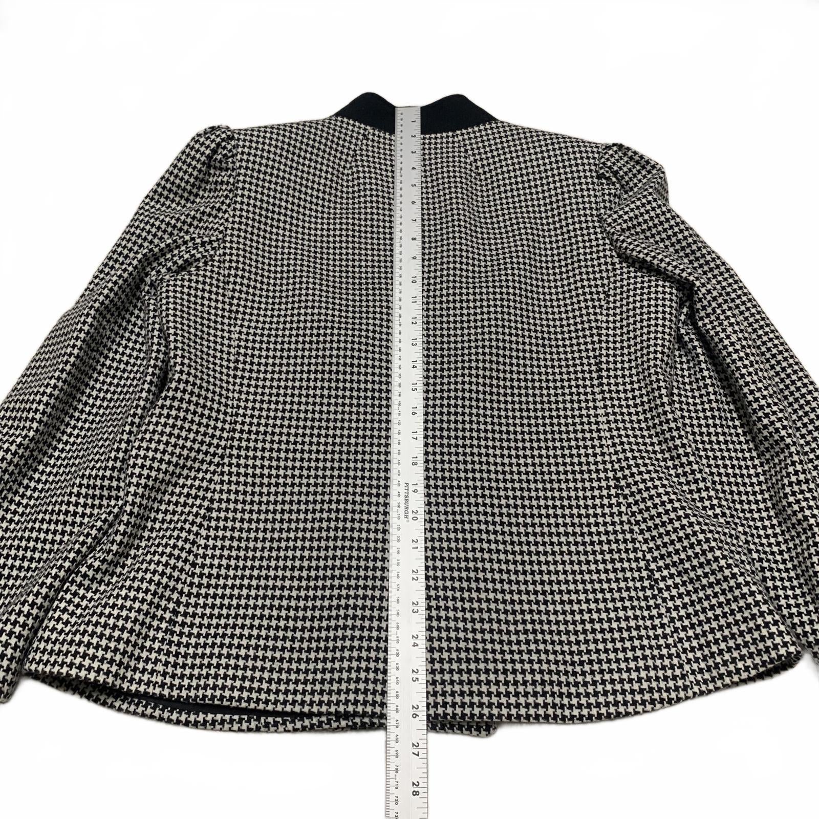 Chaqueta blazer de carrera Jacques New York Paris para mujer, talla 14 1/2, de lana, años 80, EE. UU.