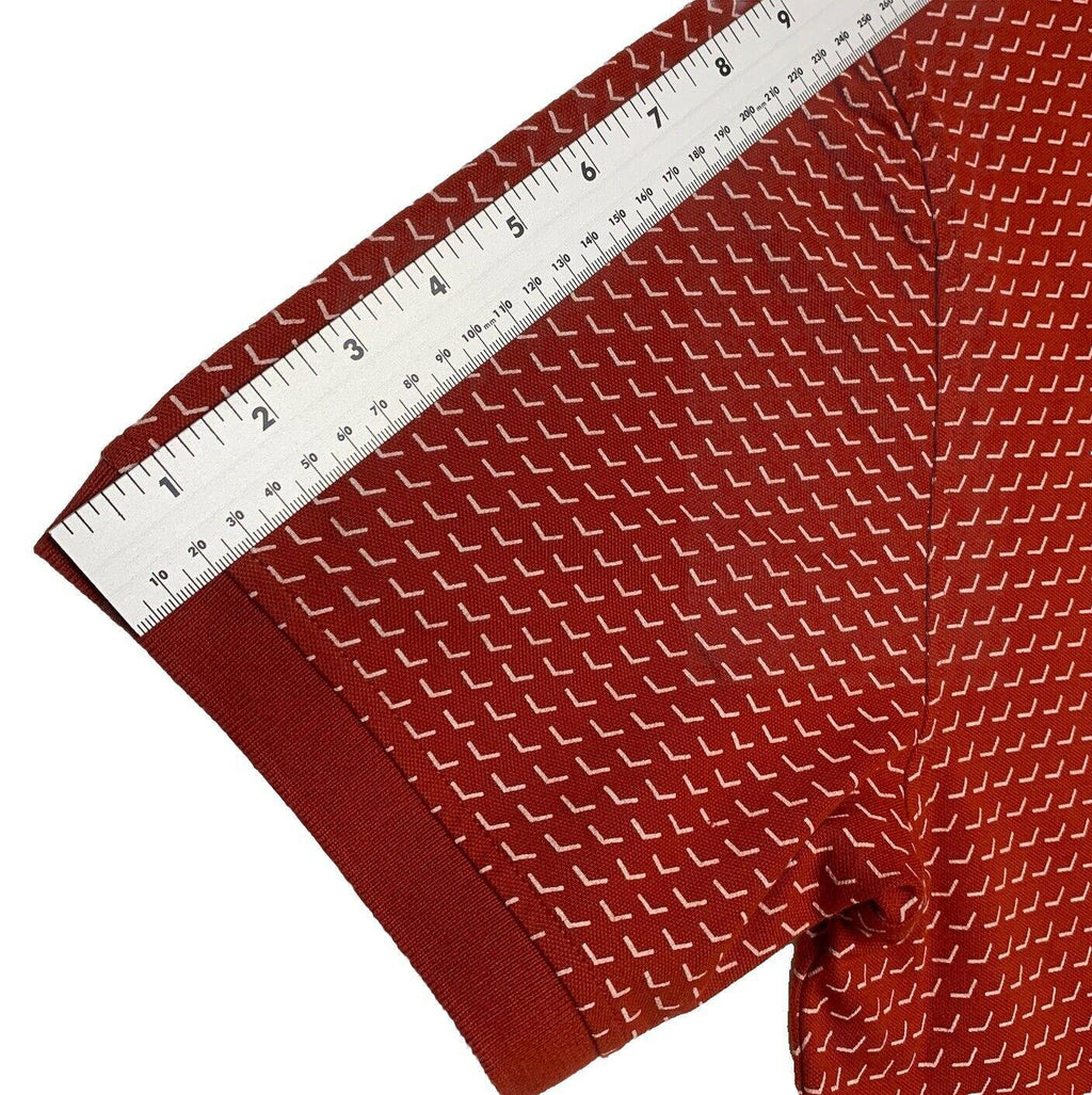 Polo Tommy Hilfiger XXL XXG TTG para hombre, rojo/naranja