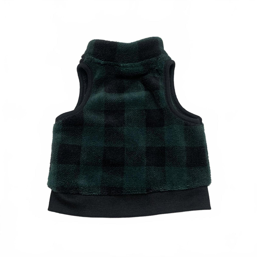 Chaleco polar a cuadros verde unisex Emporio Baby 0-3 meses
