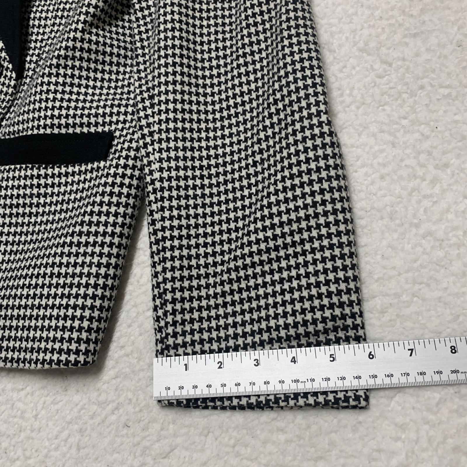 Chaqueta blazer de carrera Jacques New York Paris para mujer, talla 14 1/2, de lana, años 80, EE. UU.